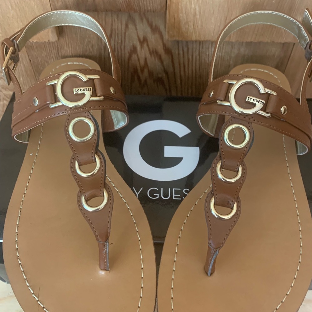 G by Guess Lesha  T-Strap Flat Sandals